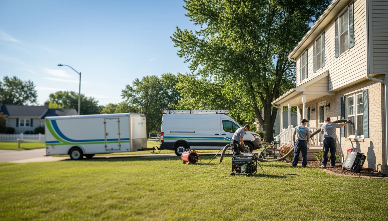 Flooded Basement Restoration And Cleanup With Repair in Gladstone, IL near me